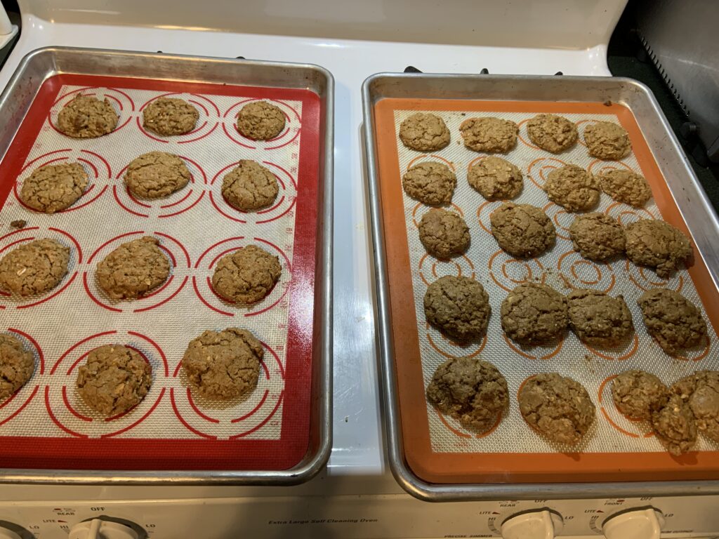 Cookes on a tray