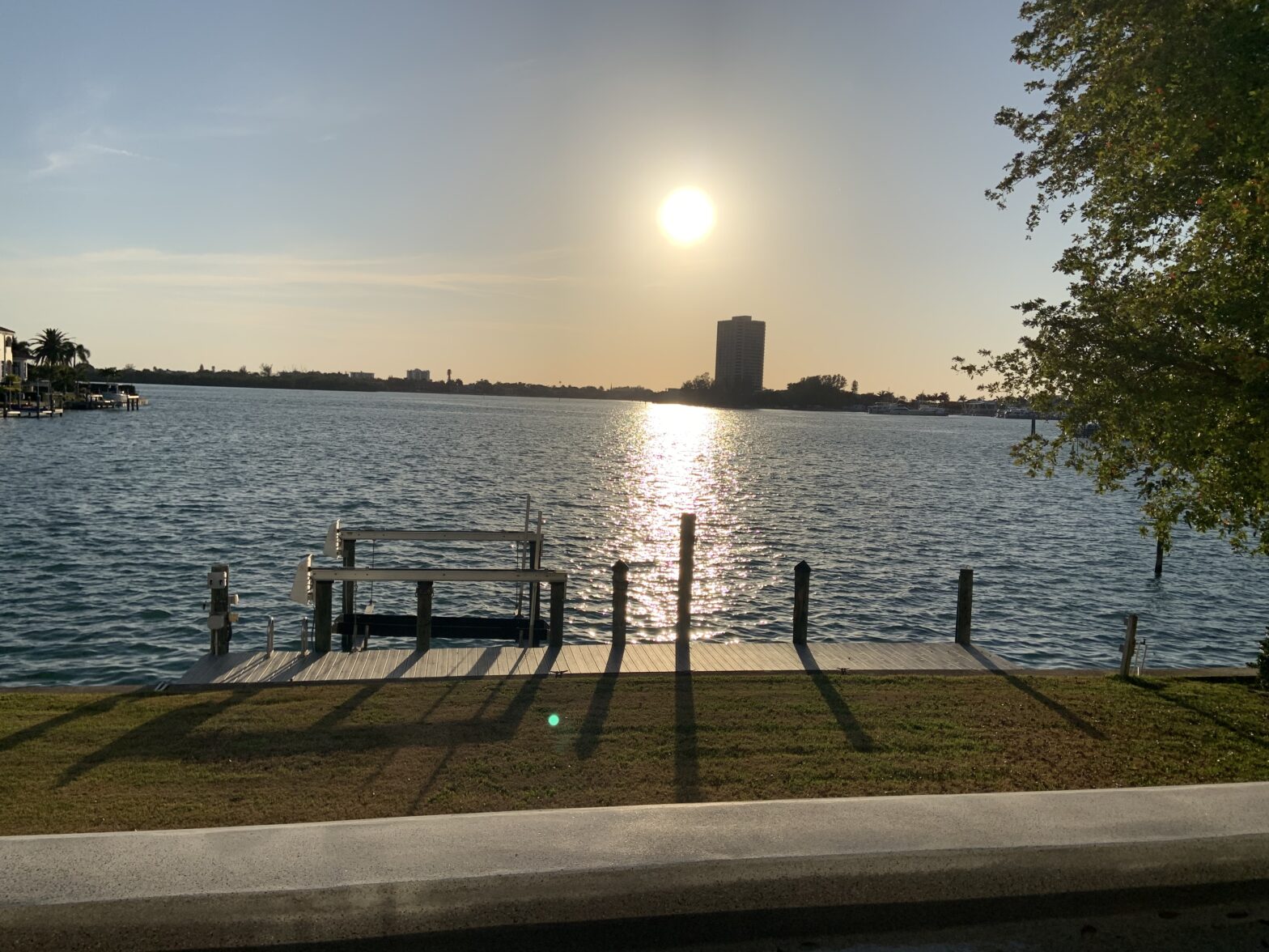 Sunset over Sarasota Bay from Bird Key